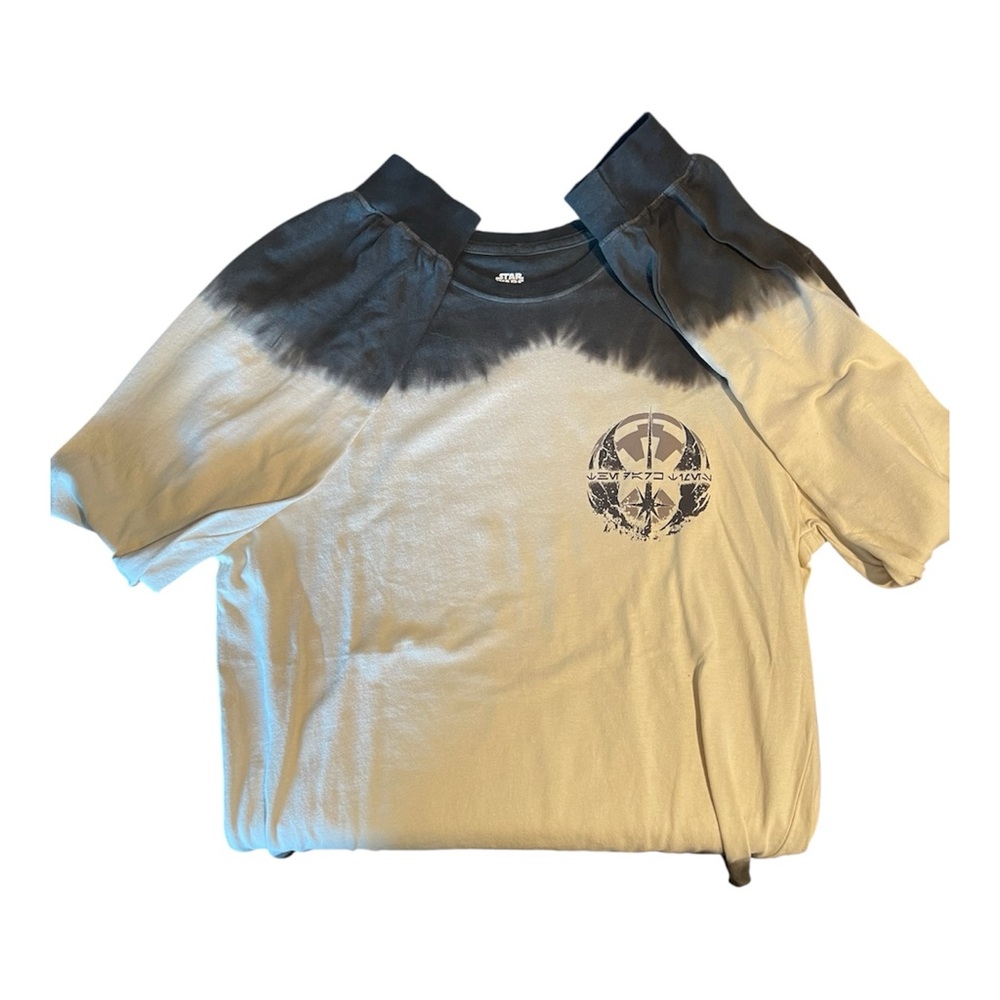 Star Wars Black and Cream Tie-Dye Tee